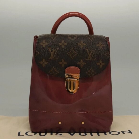 LOUIS VUITTON Monogram Vernis Hot Springs Backpack Pink - Picture 2 of 15